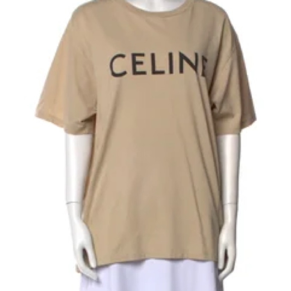 🤎 CELINE Graphic Print Crew Neck T-Shirt XL 🤎
